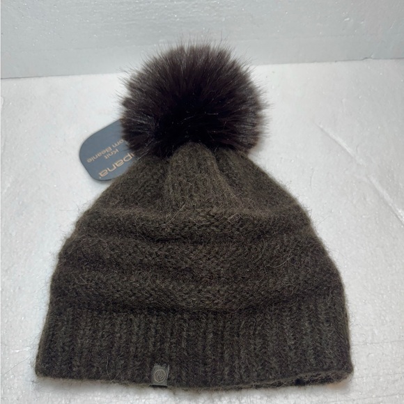Brown Knit Beanie with Pom Pom Apana fits most Warm Comfy mixed wool main image 8